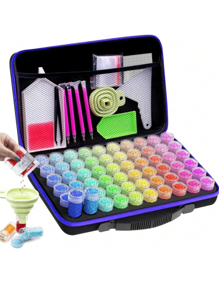 Estuche de Almacenamiento Hartem para 60 Botellas de Tinta y Pintura