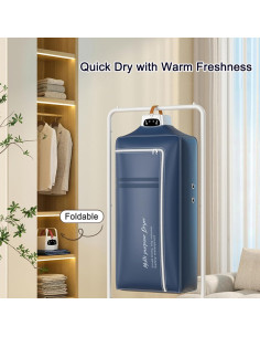 Secadora de Ropa Portátil MITNOTY BK-G9, 600W, 9 Prendas 2