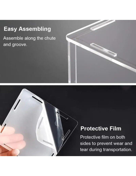 Caja de Exhibición Acrílica 3mm Welkin DC para Lego 75328