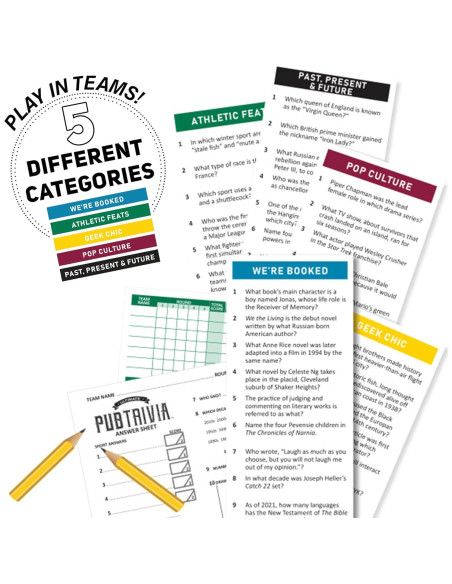Juego de Trivia de Pub University Games para 4+ Jugadores