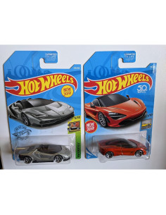 Paquete de 2 Vehículos Hot Wheels Lamborghini y McLaren 2