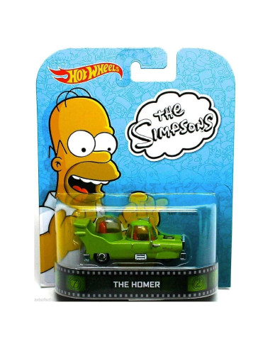 Hot Wheels Coche Homer Los Simpsons 1:64 Escala Coleccionable