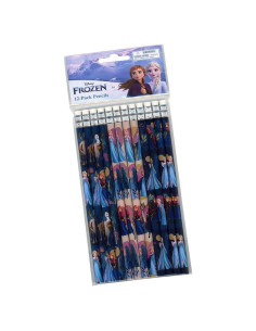 Juego de Lápices Disney Frozen con Borradores - 12 Piezas