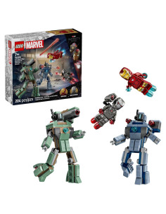 LEGO Marvel Iron Man y War Machine vs Drones Hammer 76320