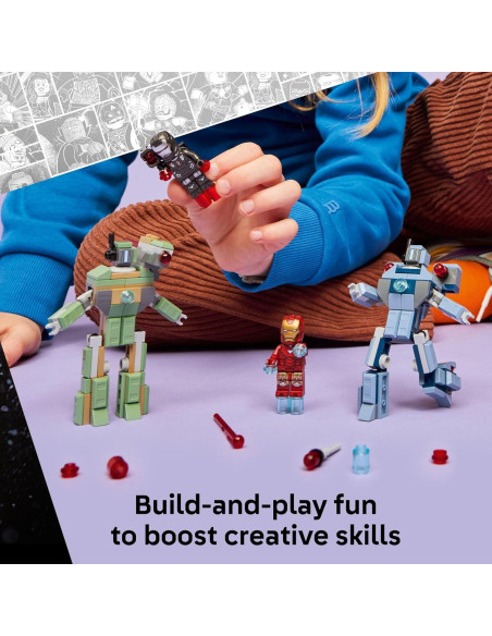 LEGO Marvel Iron Man y War Machine vs Drones Hammer 76320 LEGO Marvel Iron Man y War Machine vs Drones Hammer 76320