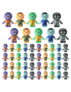 50 Figuras Mini Zombis PVC VioraWhite para Halloween 3.5x2 CM