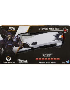 Bláster Nerf Overwatch Reaper Wight + 8 Balas Rivales 2