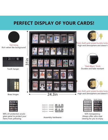 Estuche de Exhibición de Tarjetas Deportivas VERANI Grande