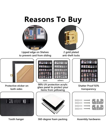 Estuche de Exhibición de Tarjetas Deportivas VERANI Grande