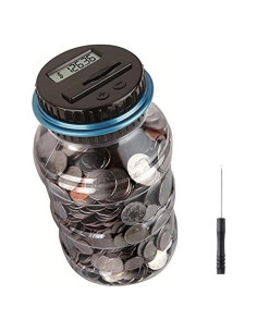 Tarro de Ahorro Digital Winnsty 2.5L LCD Azul