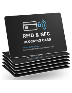 Paquete de 6 Tarjetas Bloqueadoras RFID Runzoos - Protección Segura