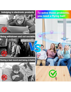 Bola Orbital Voladora Vantexi con Luz LED - Juguete 6+ Años 2