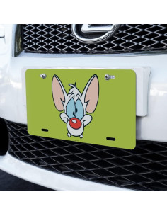 Placa de Licencia de Metal Pinky y el Cerebro - 15.2x30.5cm 2