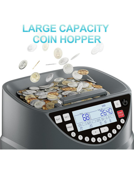 Contador y Clasificador de Monedas Aneken S121 - 300 Monedas/min