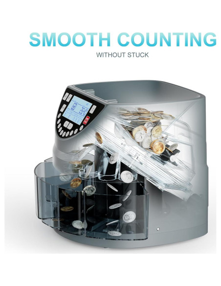 Contador y Clasificador de Monedas Aneken S121 - 300 Monedas/min