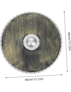 Escudo Romano de Plástico para Disfraz de Pirata 40cm 2