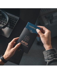 VULKIT Fundas Bloqueadoras RFID 8 Tarjetas y 2 Pasaportes 2