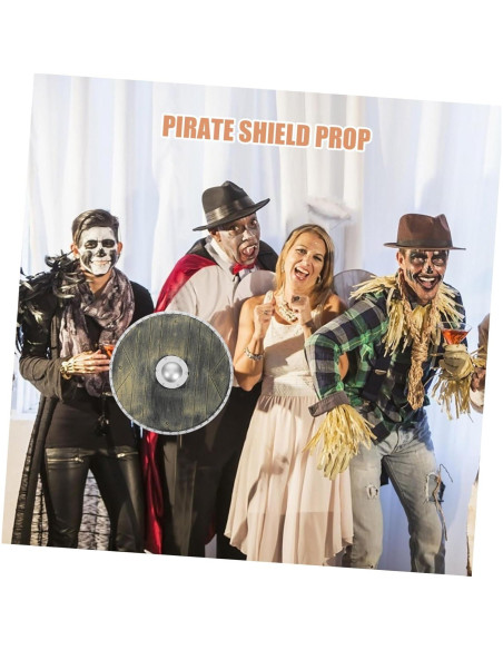 Escudo Romano de Plástico para Disfraz de Pirata 40cm Escudo Romano de Plástico para Disfraz de Pirata 40cm