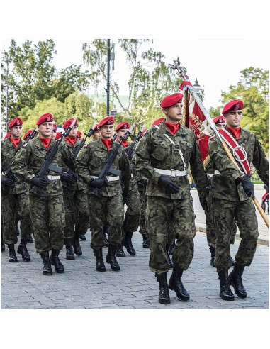 Boina Militar Gajaous Verde Ajustable 100% Lana para Hombres y Mujeres
