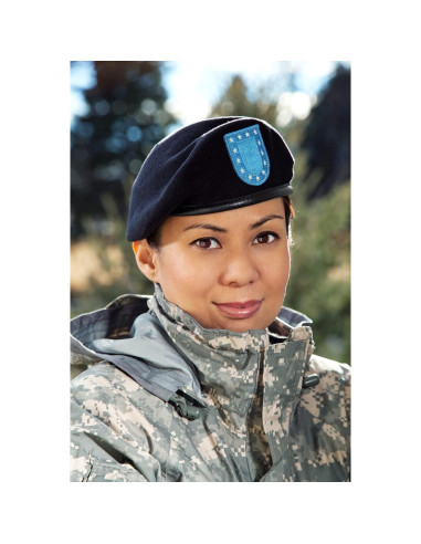 Boina Militar Gajaous Verde Ajustable 100% Lana para Hombres y Mujeres