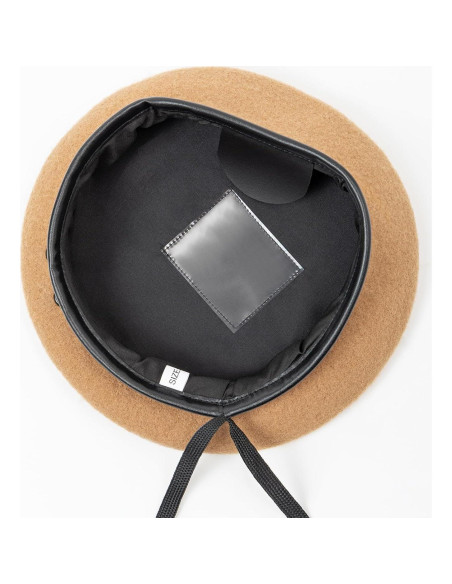 Boina Militar Gajaous Verde Ajustable 100% Lana para Hombres y Mujeres