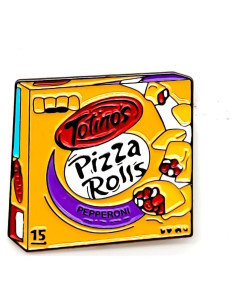 Pin de Esmalte para Solapa SKYFENGCN - Pizza Rolls 3cm