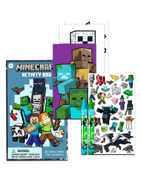 Paquete de Fiesta Minecraft - 24 Libros Mini para Colorear
