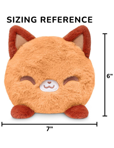 Peluche Reversible Zorro TeeTurtle 15 cm Suave Kawaii