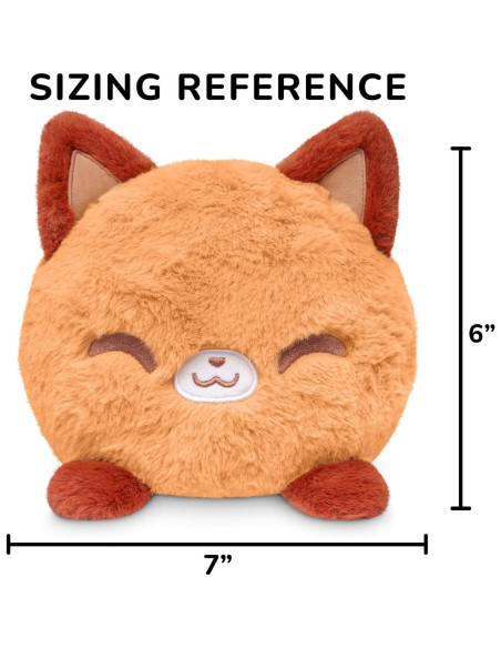 Peluche Reversible Zorro TeeTurtle 15 cm Suave Kawaii Peluche Reversible Zorro TeeTurtle 15 cm Suave Kawaii