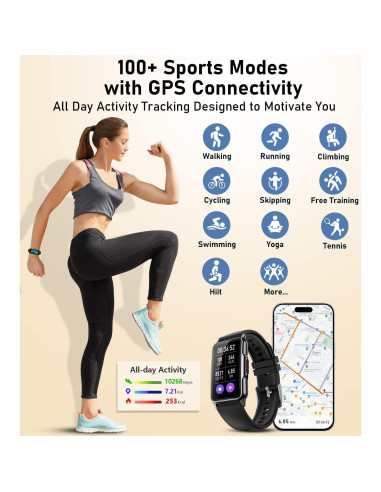 Reloj Inteligente Mindrose con Monitoreo de Salud y 115 Modos