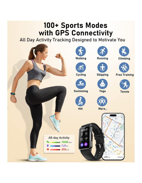 Reloj Inteligente Mindrose con Monitoreo de Salud y 115 Modos