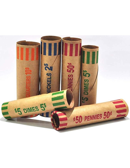 Envolturas de Monedas L ME GUSTA 128 Rollos Variados