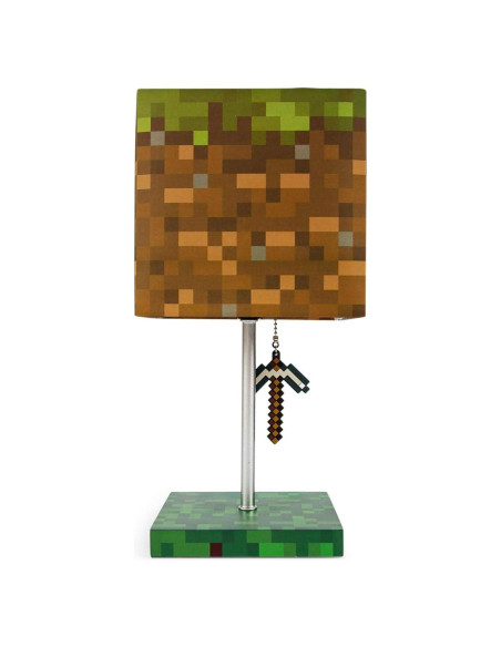 Lámpara de Escritorio LED Ukonic Minecraft Bloque de Hierba 35.56cm
