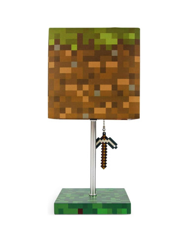 Lámpara de Escritorio LED Ukonic Minecraft Bloque de Hierba 35.56cm