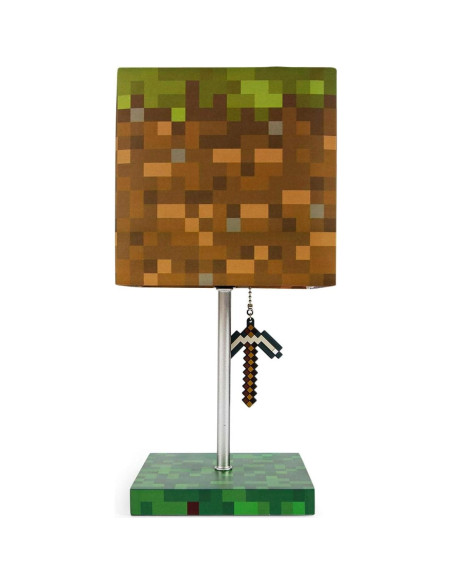 Lámpara de Escritorio LED Ukonic Minecraft Bloque de Hierba 35.56cm