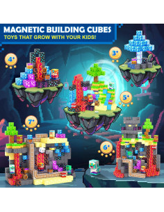 Bloques Magnéticos Coodoo 100 Piezas Juguete STEM 3+ Años 2