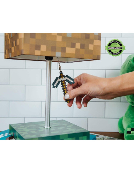 Lámpara de Escritorio LED Ukonic Minecraft Bloque de Hierba 35.56cm