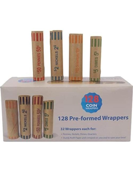 Envolturas de Monedas L ME GUSTA 128 Rollos Variados