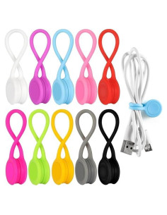 Correas Magnéticas de Silicona Mexine, 10 Piezas 11cm