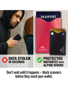 Set de Mangas Bloqueadoras RFID Alpine Rivers 18 Piezas 2