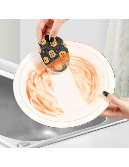 3 Esponjas de Fregar Kigai para Cocina y Baño - Absorbentes y Duraderas