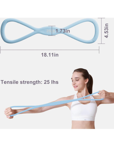 Banda de Resistencia Luminosa SDAOP 25lbs para Ejercicio