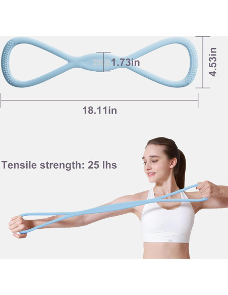 Banda de Resistencia Luminosa SDAOP 25lbs para Ejercicio