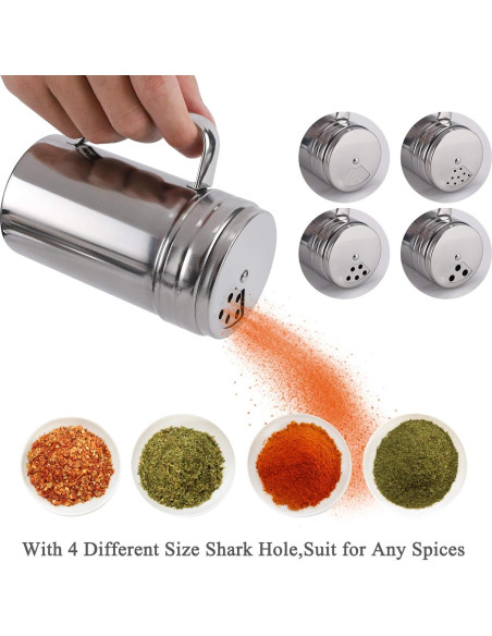 Shaker de Especias Accmor 390ml Acero Inoxidable Ajustable