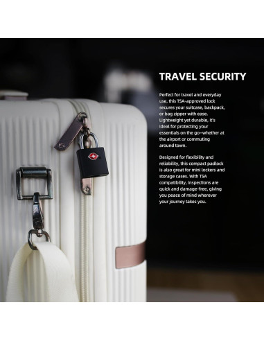 Candados TSA de Metal UP Security - Paquete de 4 Llaves