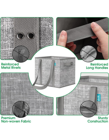 Bolsas de Compras Reutilizables Fab Totes 3 PCS Gris 23L