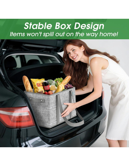 Bolsas de Compras Reutilizables Fab Totes 3 PCS Gris 23L Bolsas de Compras Reutilizables Fab Totes 3 PCS Gris 23L