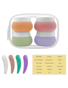 Contenedores de Viaje Sombe 30ml Silicona Aprobados TSA Rosa