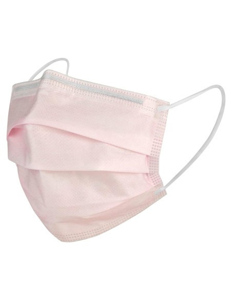 Máscara de Procedimiento HALYARD Rosa Nivel 1 con Ganchos