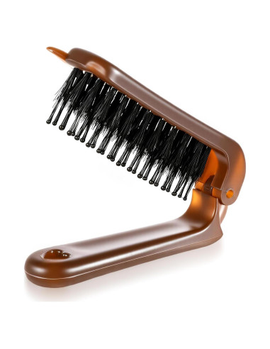 Cepillo de Pelo Plegable LIQWEI Mini de Cerda de Jabalí